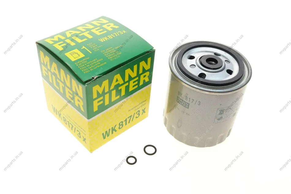 Фільтр паливний MB 124 (S124)/190 (W201)/ C-class (W202) 2.0D-3.4D 83- OM600-606 -FILTER WK 817/3 X MANN WK-817-3-X (фото 1)