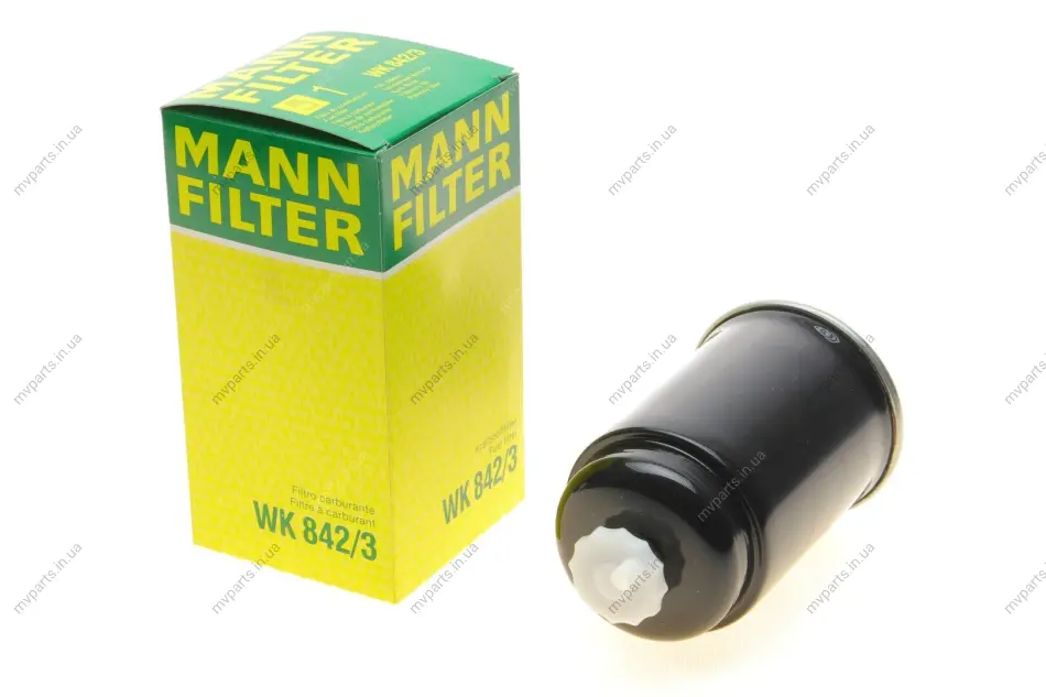 Фільтр паливний VW LT 2.4D/T3 1.6D/TD -88 -FILTER WK 842/3 MANN WK-842-3 (фото 1)