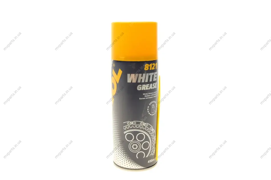 Смазка універсальна (спрей/біла/літіева) White Grease (450g) MANNOL Mannol 8121 (фото 1)