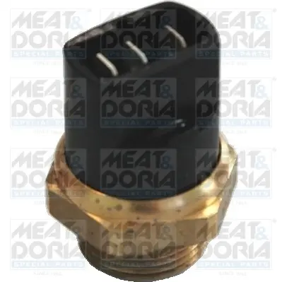 Датчик увімкнення вентилятора VW T3/T4 82-95 (3 конт.) (чорна) MEAT & DORIA MEAT&DORIA 82677 (фото 1)