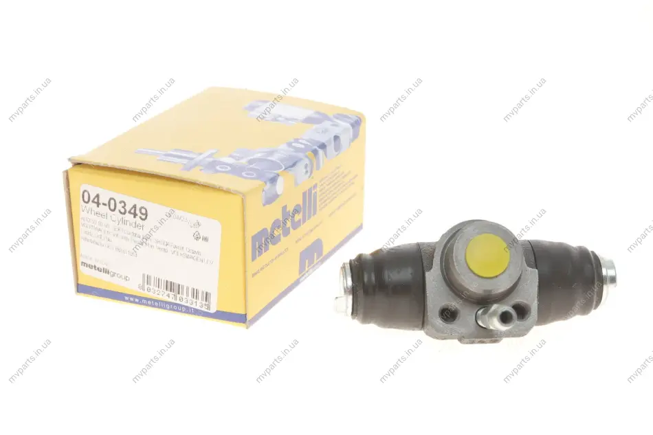 Циліндр гальмівний (задній) Audi 50/80/90 74-96/Skoda Octavia 96-10/VW Caddy/Golf/Passat B3/B4 82-99 METELLI Metelli 04-0349 (фото 1)