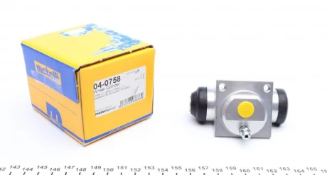 Циліндр гальмівний (задній) Renault Kangoo 97-/Nissan Kubistar 03-/Primera 99-01 (з посил.шасі) METELLI Metelli 04-0758