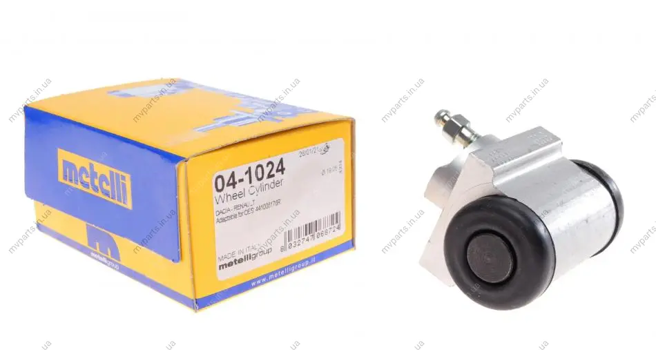 Циліндр гальмівний (задній) Renault Duster 12-/Dacia Duster 10-18 (R) METELLI Metelli 04-1024 (фото 1)