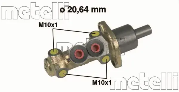 Циліндр гальмівний (головний) VW Golf/Polo 94-99 (d=20.64mm) METELLI Metelli 05-0207 (фото 1)