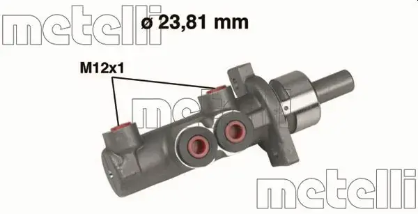 Циліндр гальмівний (головний) Audi A3 96-03/TT/Seat Leon 98-06/Skoda Octavia 96-10/VW Golf IV 97-06 METELLI Metelli 05-0280 (фото 1)