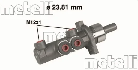 Циліндр гальмівний (головний) Audi A3 96-03/TT/Seat Leon 98-06/Skoda Octavia 96-10/VW Golf IV 97-06 METELLI Metelli 05-0280