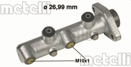 Циліндр гальмівний (головний) Iveco Daily 89-06 (d=26.99mm) METELLI Metelli 05-0431