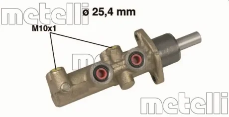 Циліндр гальмівний (головний) Fiat Ducato/Peugeot Boxer 94- (d=25.4mm) METELLI Metelli 05-0481