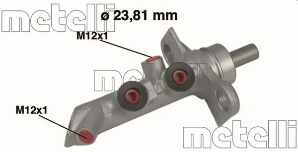 Циліндр гальмівний (головний) Renault Megane II 03-/Scenic II/Grand Scenic II 03-09 METELLI Metelli 05-0485 (фото 1)