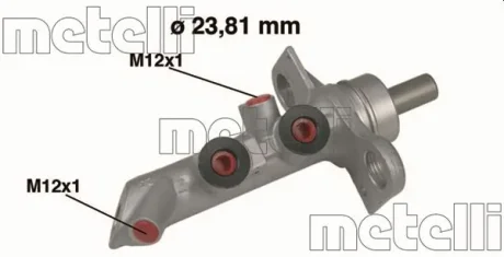 Циліндр гальмівний (головний) Renault Megane II 03-/Scenic II/Grand Scenic II 03-09 METELLI Metelli 05-0485