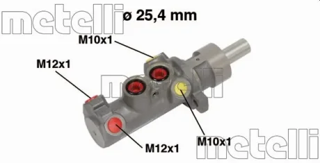 Циліндр гальмівний (головний) Ford Transit 00-06 (d=25.4mm) METELLI Metelli 05-0641