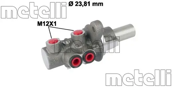 Циліндр гальмівний (головний) Fiat Doblo/Opel Combo 10-23 (d=23.81mm) METELLI Metelli 05-0779 (фото 1)