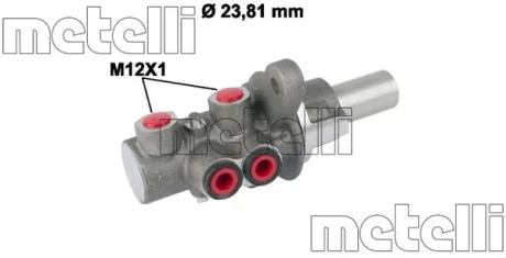 Циліндр гальмівний (головний) Fiat Doblo/Opel Combo 10-23 (d=23.81mm) METELLI Metelli 05-0779