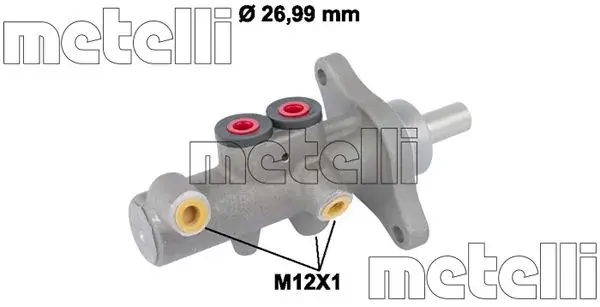 Циліндр гальмівний (головний) VW T5/Touareg 02-15 (d=26.99mm) Alu METELLI Metelli 05-0832 (фото 1)