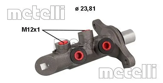 Циліндр гальмівний (головний) Renault Megane III/Scenic IIIi 08- (d=23.81mm) Alu METELLI Metelli 05-0876 (фото 1)