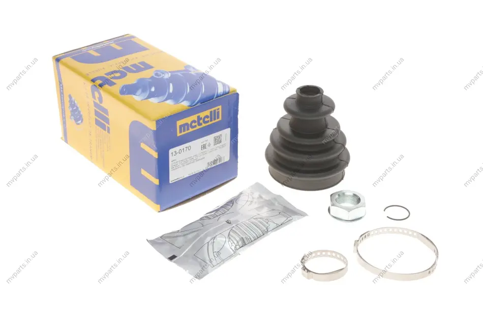 Пильник ШРКШ (зовнішній) Citroen Jumpy/Evasion/Fiat Scudo/Peugeot 806/Expert 94-06 (25x86x96) (к-кт) METELLI Metelli 13-0170 (фото 1)