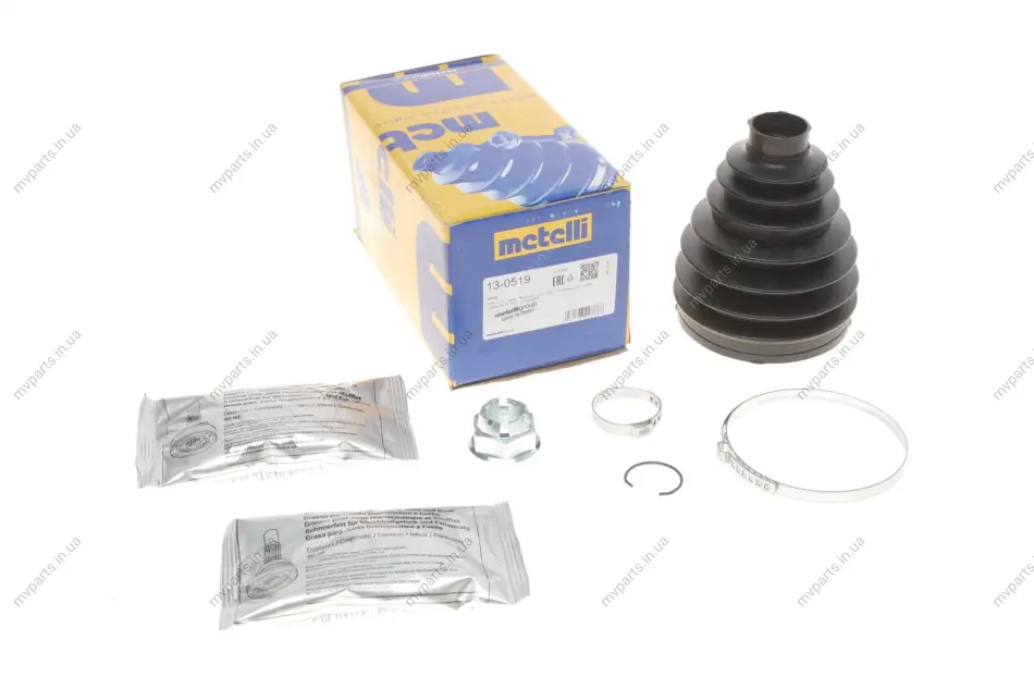 Пильник ШРКШ (зовнішній) Renault Trafic II/Opel Vivaro A 06- (29.5x100.6x130) (к-кт) METELLI Metelli 13-0519 (фото 1)