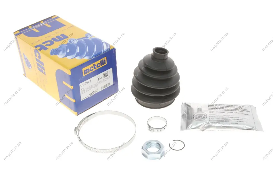 Пильник ШРКШ (зовнішній) Citroen C3/C4 14-/Jumpy/Fiat Scudo/Peugeot Expert 07- (25x78x130) (к-кт) METELLI Metelli 13-0547 (фото 1)