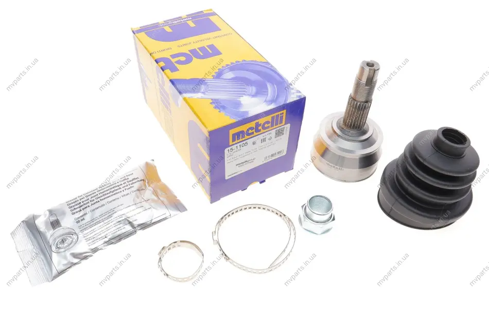 ШРКШ (зовнішній) Fiat Punto 1.4-1.6/1.7-1.9d 93-00 (22z/20z/40mm/80mm) METELLI Metelli 15-1105 (фото 1)