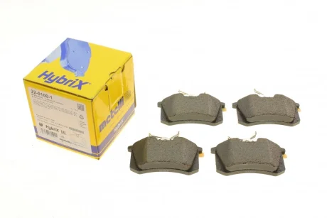 Колодки гальмівні (задні) VW Caddy 04-15/Golf 97-16/Passat B5 96-05/Skoda Fabia/Citroen/Peugeot 99- METELLI Metelli 22-0100-1