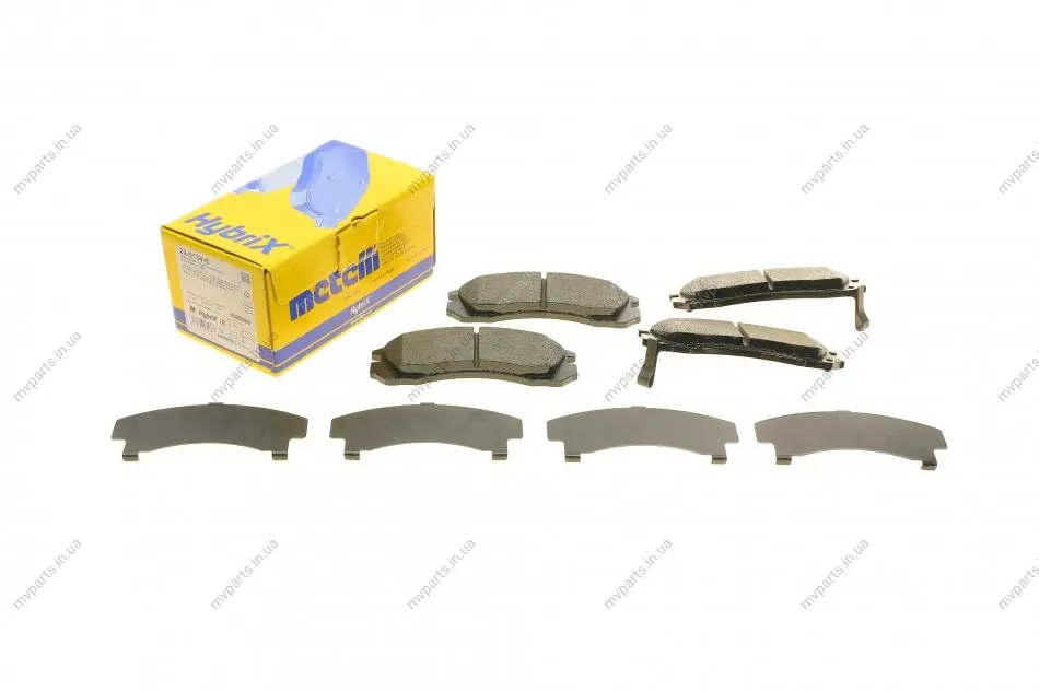 Колодки гальмівні (передні) Citroen C-Crosser 07-/Mitsubishi Outlander/Pajero 98-/Lancer/L400 94-03 METELLI Metelli 22-0134-0 (фото 1)