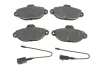 Колодки гальмівні (передні) Fiat 500 07-/Ford Ka 08- (+датчики L=195mm) METELLI Metelli 22-0159-3 (фото 1)
