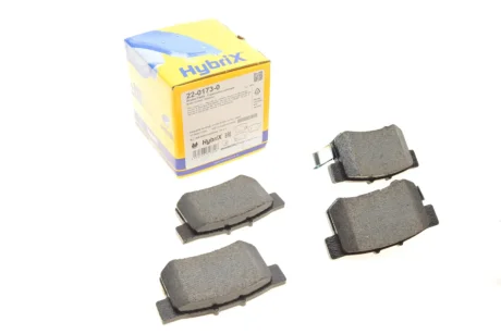 Колодки гальмівні (задні) Suzuki SX4/Swift 06-/Honda Accord 91-93/Civic 95-/Fiat Sedici 06-14 METELLI Metelli 22-0173-0