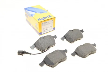 Колодки гальмівні (передні) Audi A3/TT/Seat Leon/Skoda Octavia/VW Golf 96-10/Polo 05-09 (+датчик) METELLI Metelli 22-0181-4