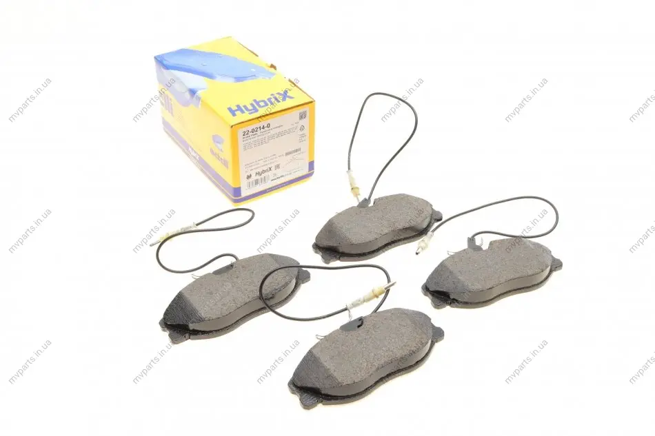 Колодки гальмівні (передні) Citroen Xsara 98-05/Peugeot 306 96-01/406 95-04/607 00-11 (+датчики) METELLI Metelli 22-0214-0 (фото 1)