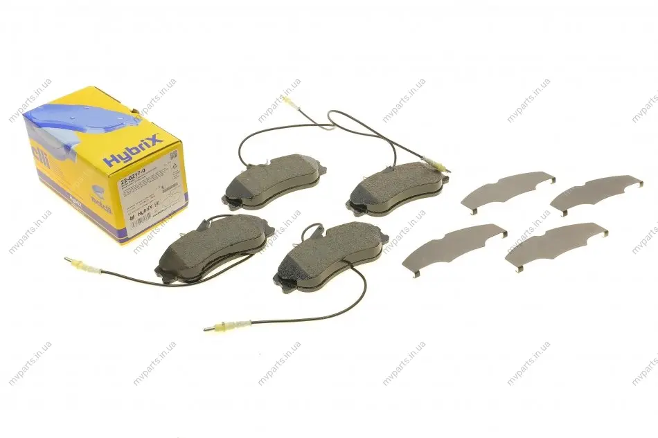 Колодки гальмівні (передні) Citroen Berlingo 96-11/Xsara/Peugeot 306 93-05/Partner 96-15 (+датчики) METELLI Metelli 22-0217-0 (фото 1)