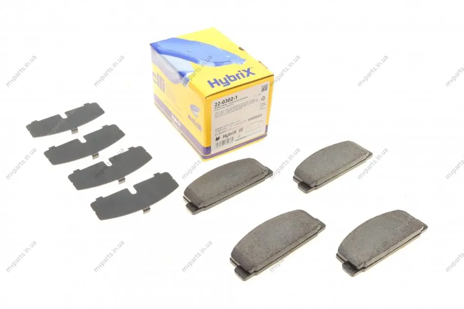 Колодки гальмівні (задні) Mazda 6 02-13/Mazda 323 91-04/626 III/V/RX-7 84-02 METELLI Metelli 22-0302-1 (фото 1)