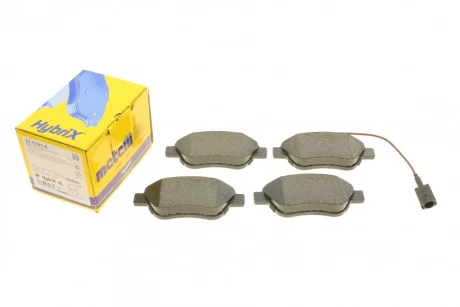 Колодки гальмівні (передні) Citroen Nemo 10-/Peugeot Bipper/Fiat 500/500C 08-/Punto 12- (+датчики) METELLI Metelli 22-0321-0