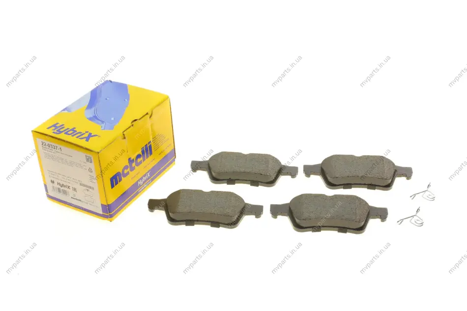 Колодки гальмівні (задні) Citroen C5/Ford C-Max 07-/Focus/Connect 04-13/Renault Laguna 07-15/Volvo METELLI Metelli 22-0337-1 (фото 1)