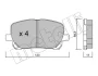 Колодки гальмівні (передні) Toyota Avensis Verso 2.0/2.0D 01-09 METELLI Metelli 22-0427-0 (фото 1)