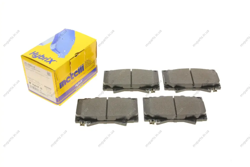 Колодки гальмівні (передні) Toyota Land Cruiser 100 98-07/Lexus LX 98-08 METELLI Metelli 22-0452-0 (фото 1)