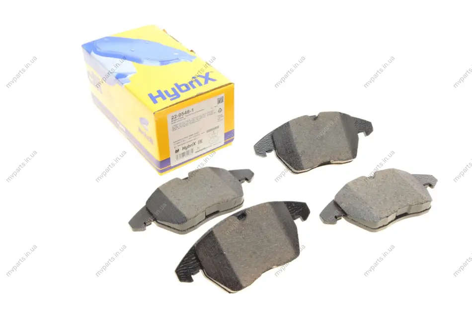 Колодки гальмівні (передні) Citroen C4 04-11/Peugeot 207/308 07-14/208 12-/307 03-09/3008 09-16 METELLI Metelli 22-0548-1 (фото 1)