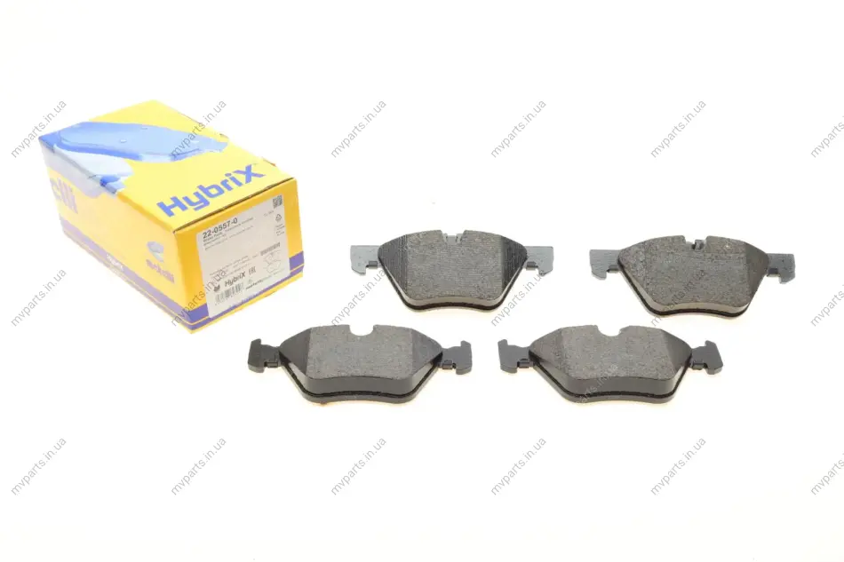 Колодки гальмівні (передні) BMW 3 (E90/E91/E92) 07-13/5 (E60/E61) 03-10/X1 (E84) 09-15 METELLI Metelli 22-0557-0 (фото 1)