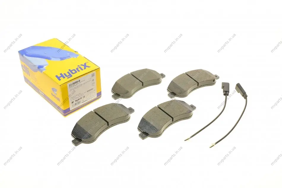 Колодки гальмівні (передні) Ford Transit 06-14/Transit Connect 06-13 (RWD) (+датчики) METELLI Metelli 22-0680-0 (фото 1)