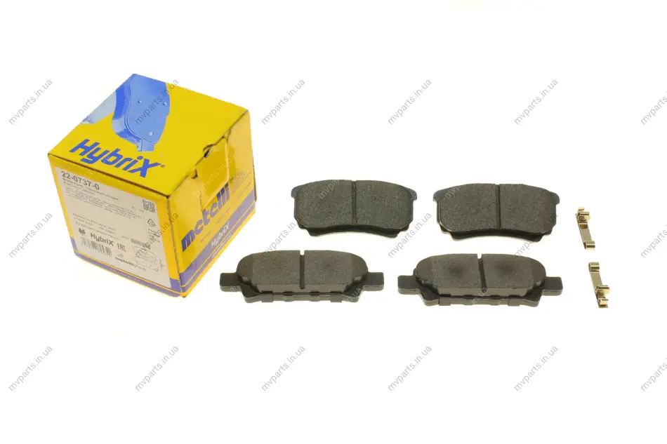 Колодки гальмівні (задні) Mitsubishi Outlander/Lancer 03-/Jeep Compass/Patriot/Dodge Avenger 06- METELLI Metelli 22-0737-0 (фото 1)