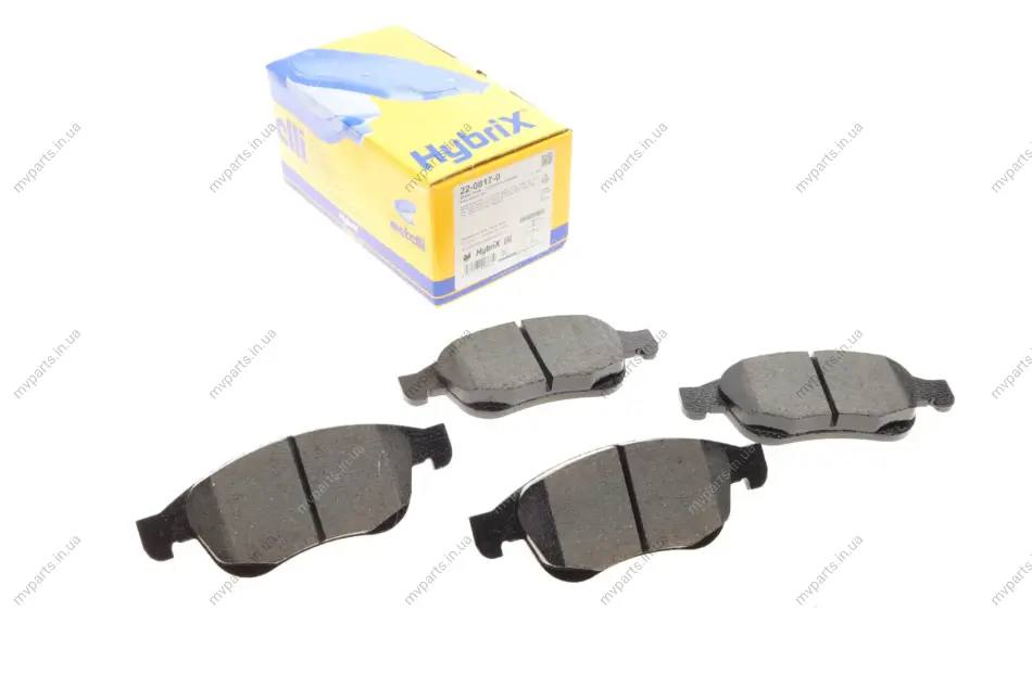 Колодки гальмівні (передні) Dacia Dokker/Duster/Lodgy/Nissan Juke/Renault Clio V/Kangoo 10- METELLI Metelli 22-0817-0 (фото 1)