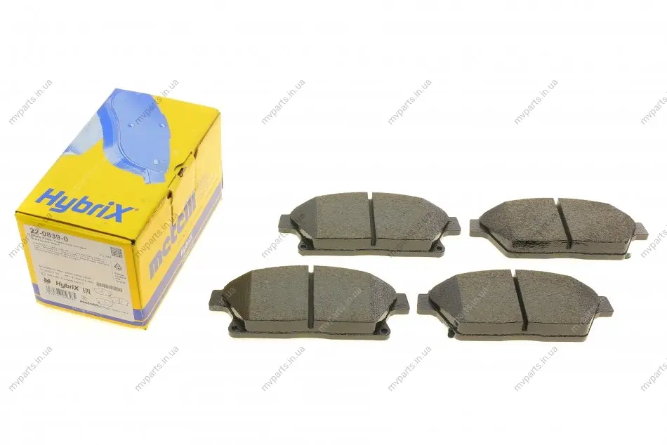 Колодки гальмівні (передні) Nissan Rogue 10-13/Chevrolet Cruze/Opel Astra 09-/Zafira C/Mokka 11- METELLI Metelli 22-0839-0 (фото 1)