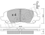 Колодки гальмівні (передні) Dodge Avenger/Caliber/Jeep Compass/Patriot/Lancia Flavia 06- METELLI Metelli 22-0861-0 (фото 1)