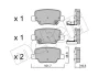 Колодки гальмівні (задні) Toyota Verso 09-18 METELLI Metelli 22-0880-0 (фото 1)