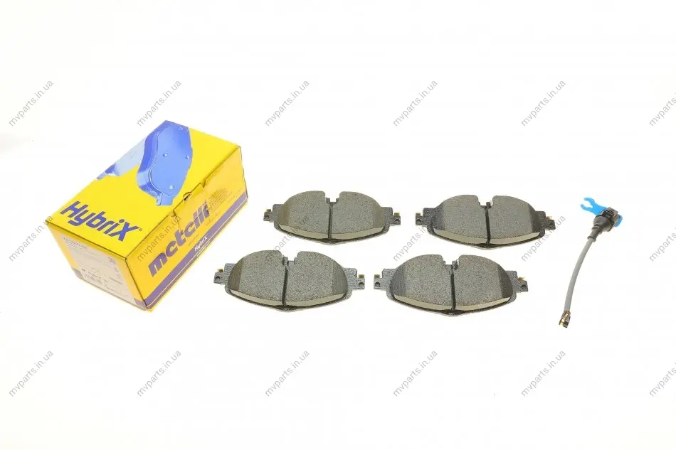 Колодки гальмівні (передні) Audi A3/Q2/Q3/Seat/Skoda Octavia/Kodiaq/VW Golf/Passat B8 12- (+датчик) METELLI Metelli 22-0950-0K (фото 1)