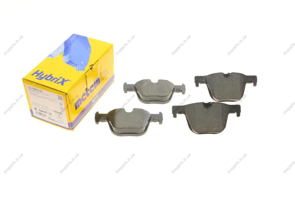 Колодки гальмівні (задні) BMW 3 (F30/F31/F34/F80)/4 (F32/F36/F82) 11- METELLI Metelli 22-0963-0 (фото 1)