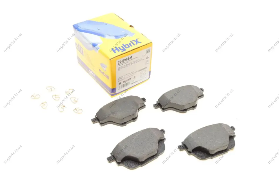 Колодки гальмівні (задні) Citroen C4 13-/C5/Peugeot 508 18-/308 13-/3008/5008 16-/Opel Grandland 17 METELLI Metelli 22-0988-0 (фото 1)