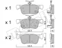 Колодки гальмівні (задні) Honda Civic X 1.0-2.0 16- METELLI Metelli 22-1131-0 (фото 1)