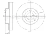 Диск гальмівний (передній) Audi 80/VW Passat 72-88/Golf 74-99/Caddy 82-92/Polo 95-02 (239x12)(повний) METELLI Metelli 23-0053 (фото 2)