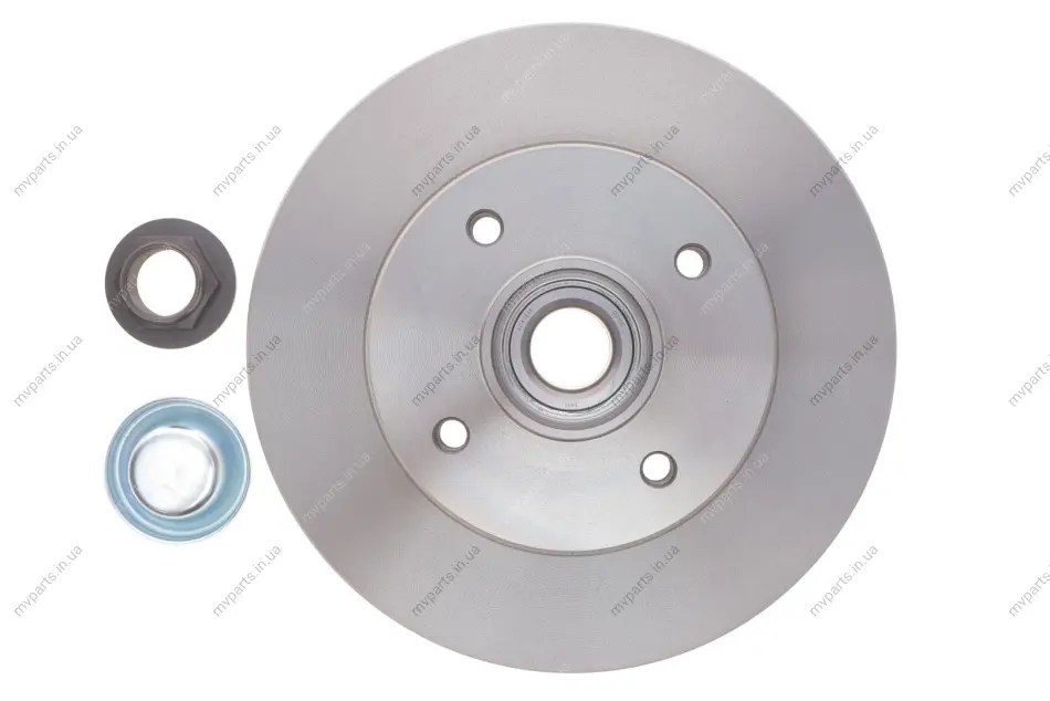 Диск гальмівний (задній) Citroen C3 09-/C4/Peugeot 307/207 04-/208 12- (249х9)(повний)(з підшипником) METELLI Metelli 23-0878 (фото 1)