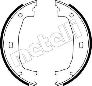 Колодки ручника BMW 1 (E81/E87/F20)/3 (F30/F80/E90/E93/E46) 98- (160x20) METELLI Metelli 53-0018